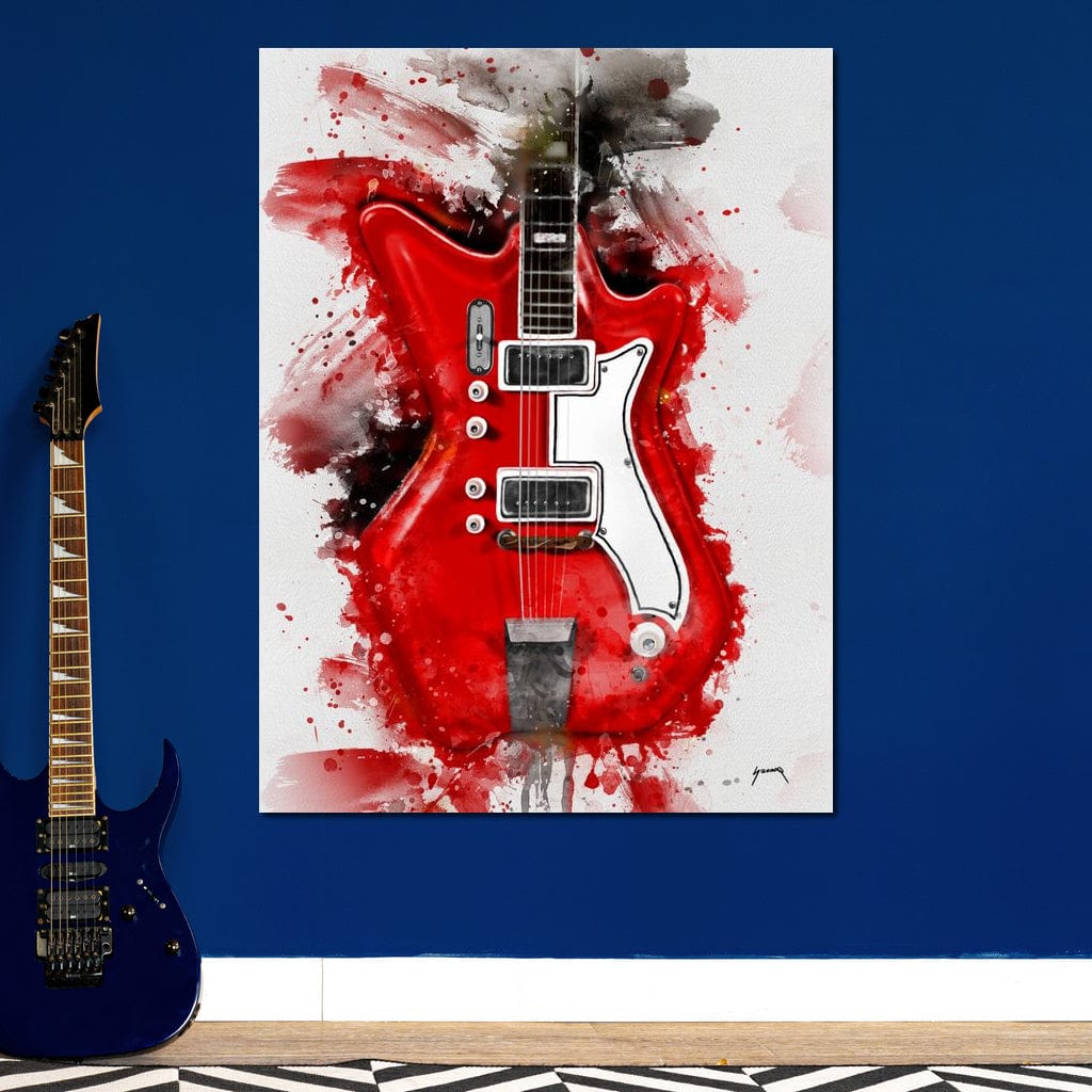 Jack White's Guitar Canvas Wall Art
