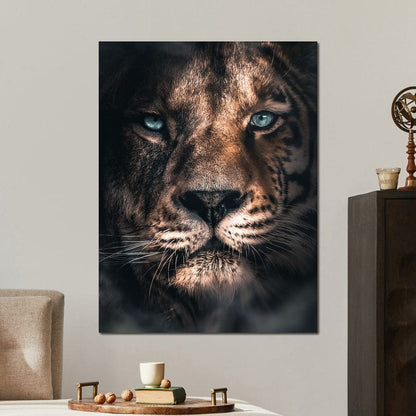 Lion Tiger Canvas Wall Art