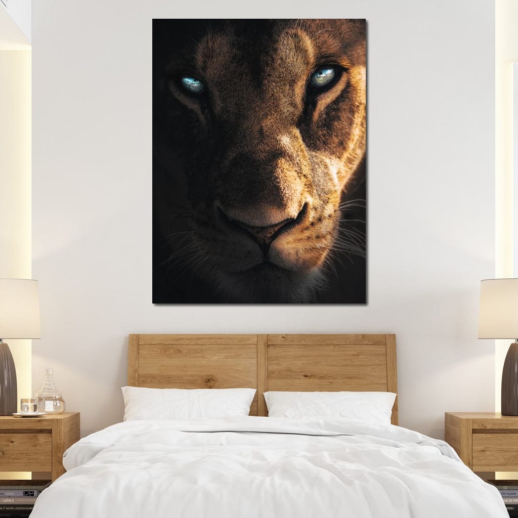 Lioness Eyes Canvas Wall Art