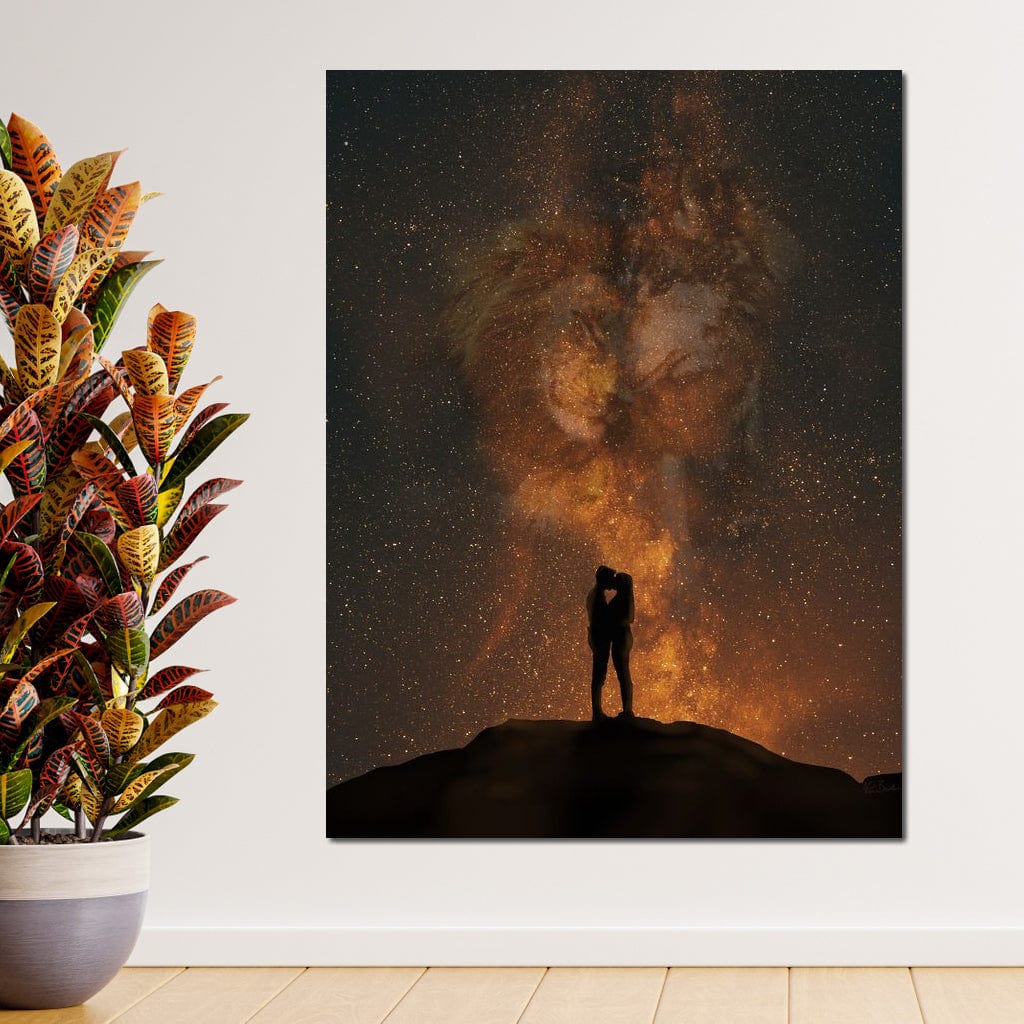 Her Lion, His Wolf - KitConcepts Canvas Wall Art