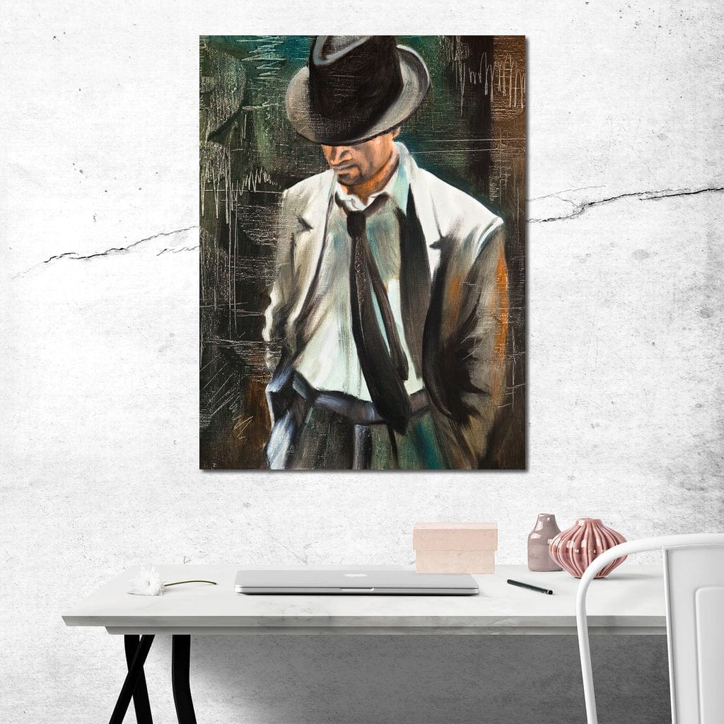 Stylish Man Canvas Wall Art