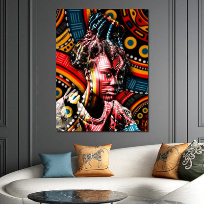 Colorful Portrait Canvas Wall Art