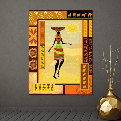 African Art Canvas Wall Art