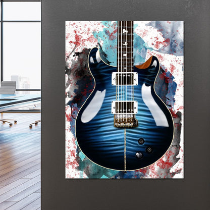 Santana's Electric Guitar Canvas Wall Art