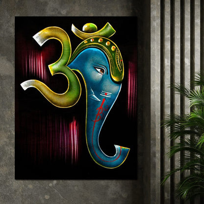 Ganesh Diwali Canvas Wall Art