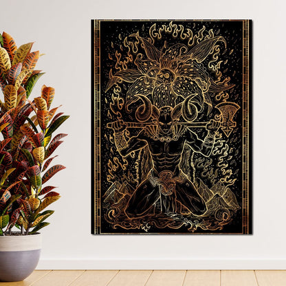 Zodiac sign Aries Canvas Wall Art
