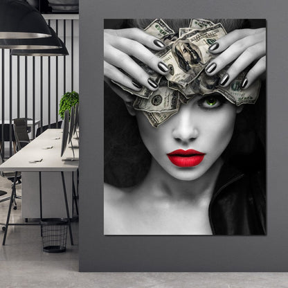 Mind On the Money Canvas Wall Art