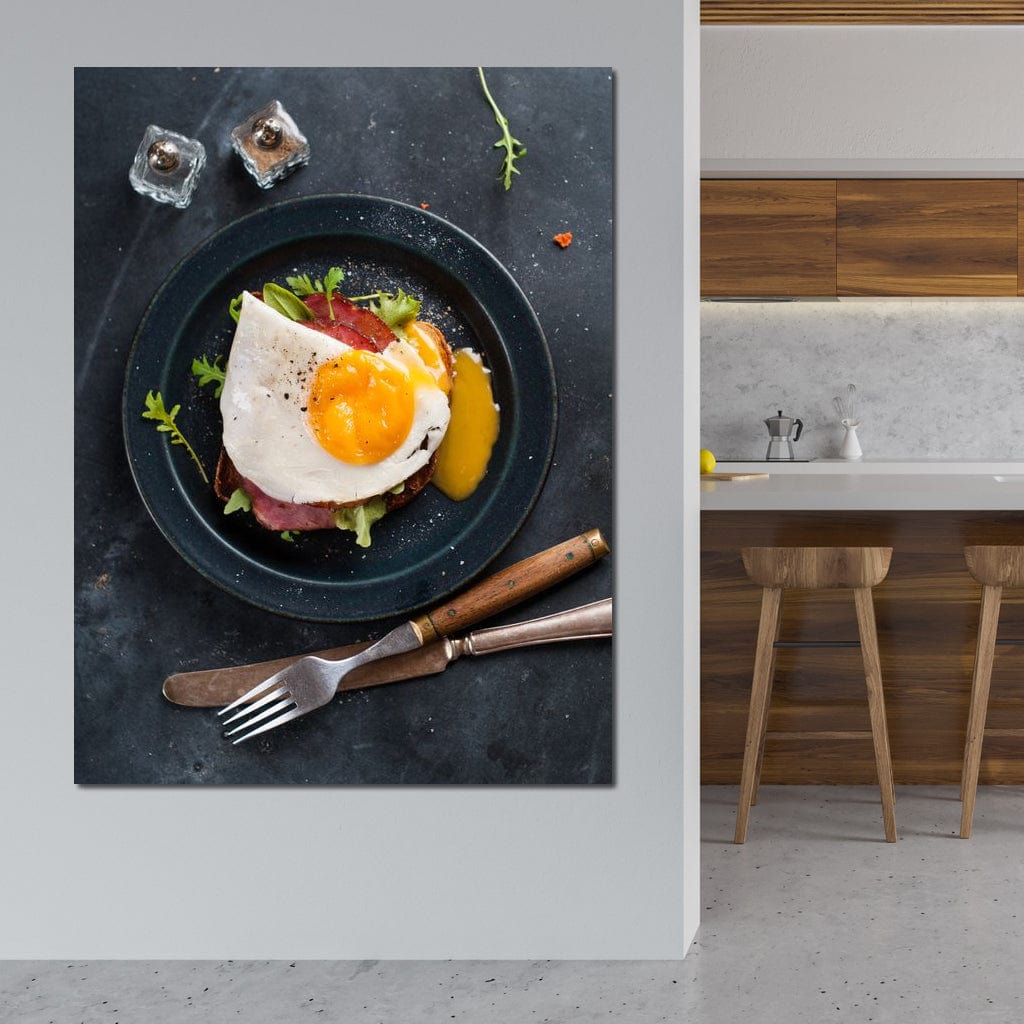 Breakfast Plate Canvas Wall Art