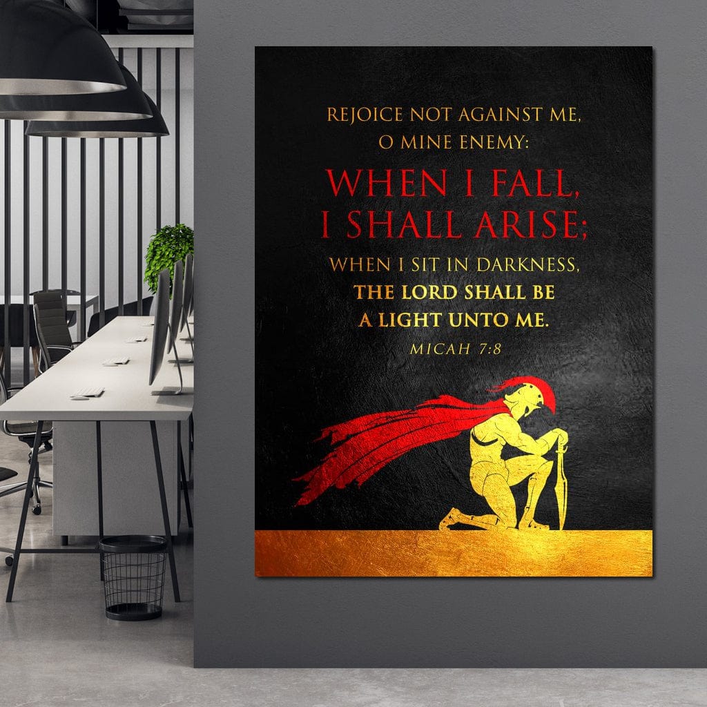 Micah 7:8 Canvas Wall Art