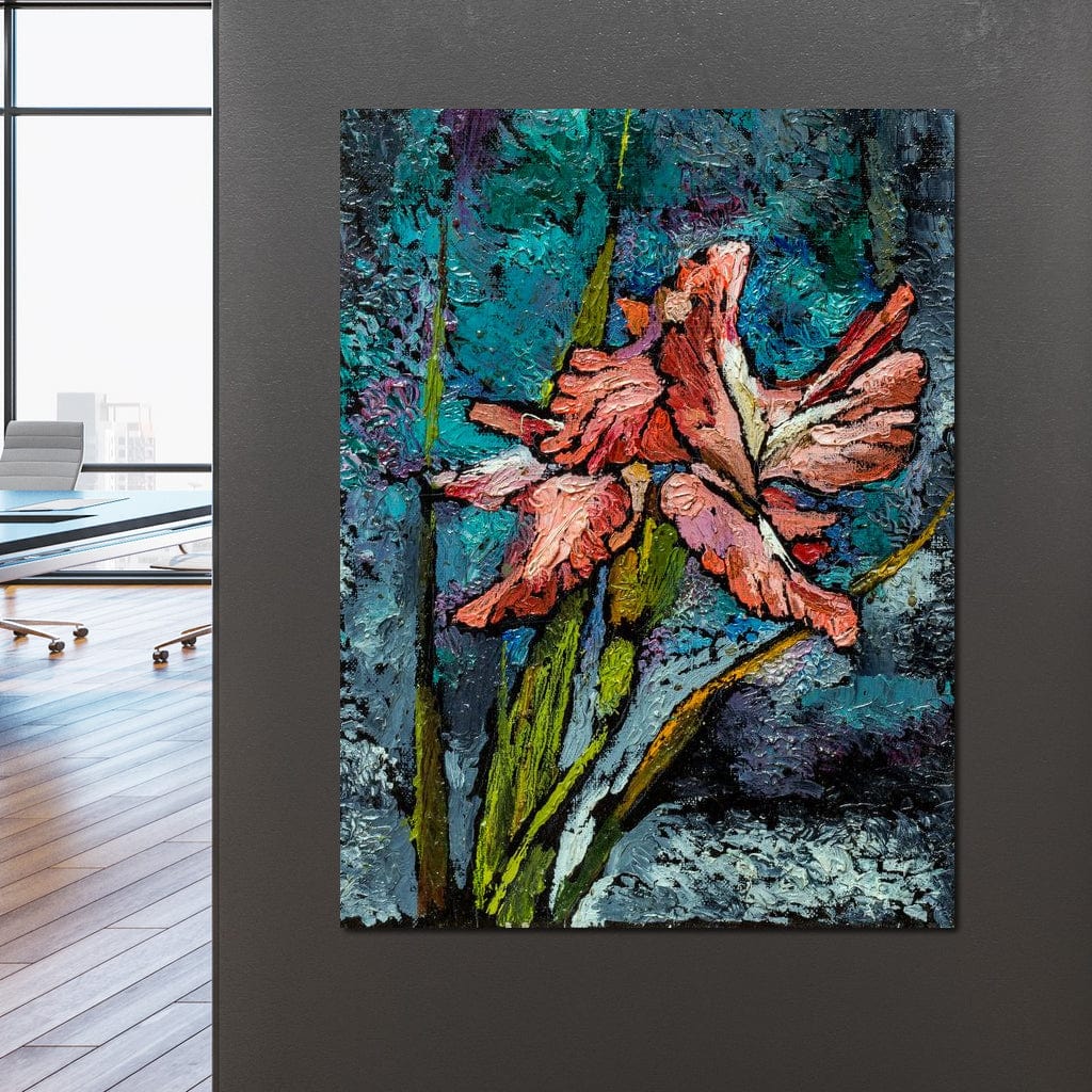 Red Iris Canvas Wall Art