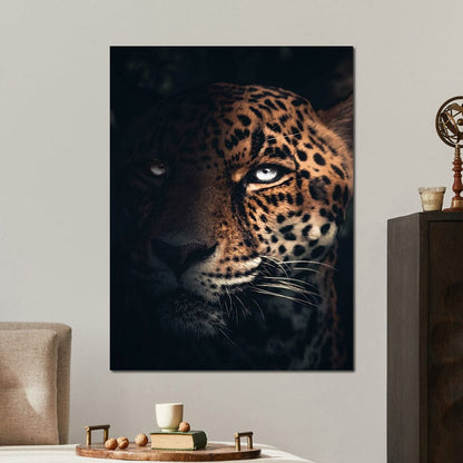 Jaguar Half Canvas Wall Art