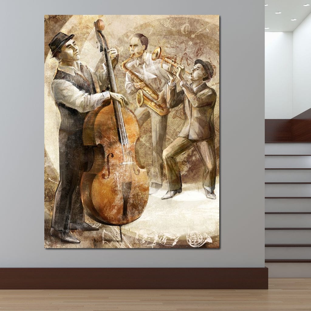 Jazz Band Canvas Wall Art