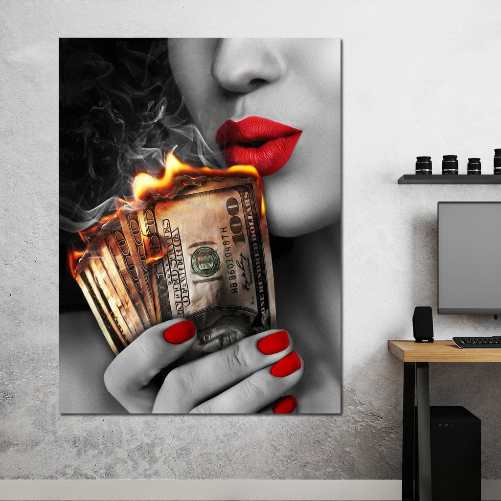Flame Kissed Canvas Wall Art