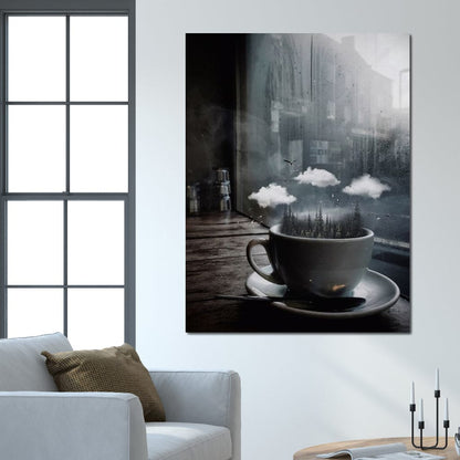 Cup Forest Canvas Wall Art