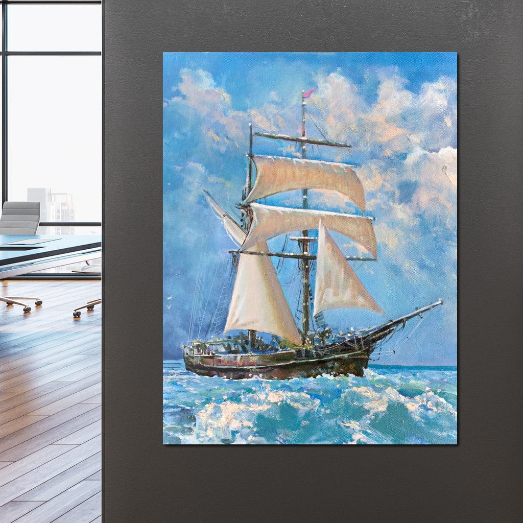 White Sails Canvas Wall Art