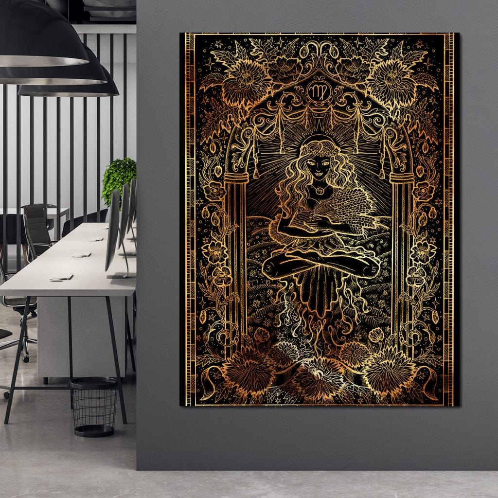 Zodiac sign Virgo Canvas Wall Art