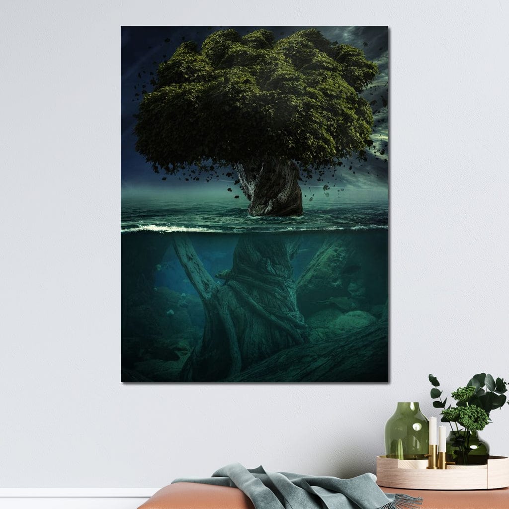 Alone in Depth Canvas Wall Art