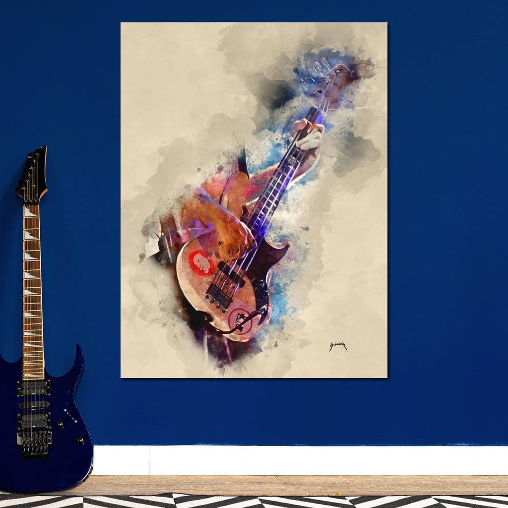 Flea's Bass Guitar Canvas Wall Art