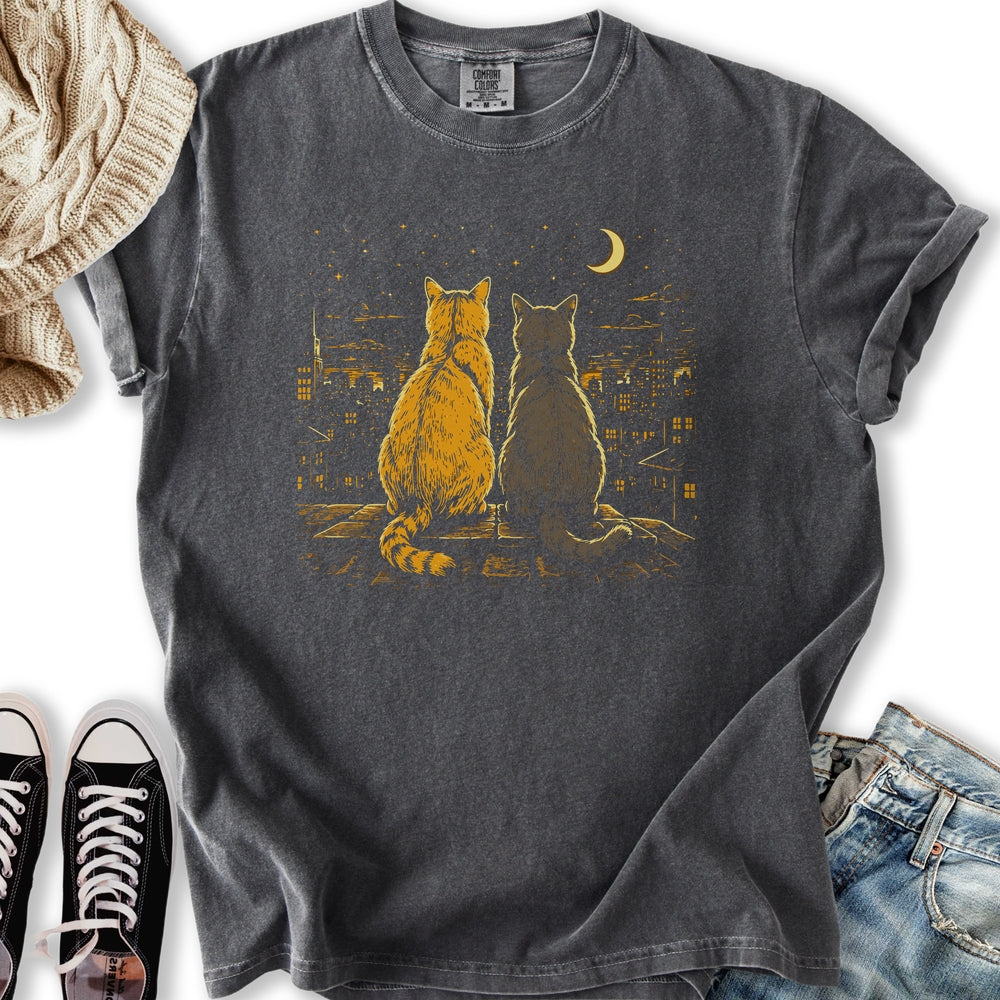 Cats In The Moonlight Relaxed Tee