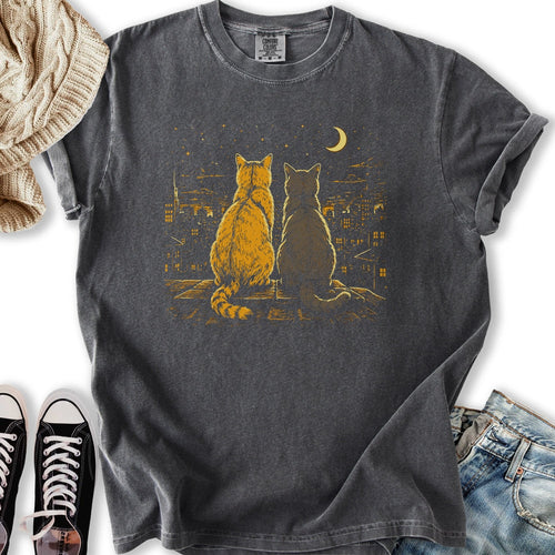 Cats In The Moonlight Relaxed Tee