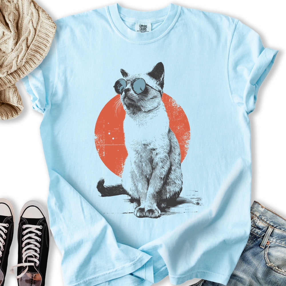 Retro Sunset Siamese Relaxed Tee