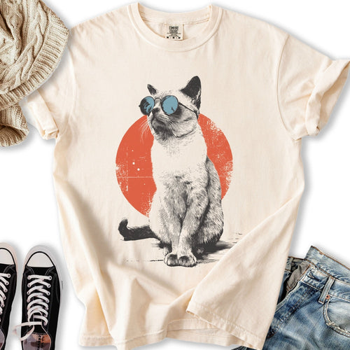 Retro Sunset Siamese Relaxed Tee