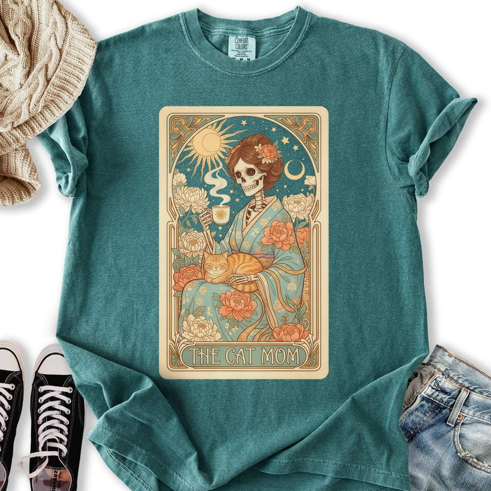 Pastel Cat Mom Tarot Relaxed Tee