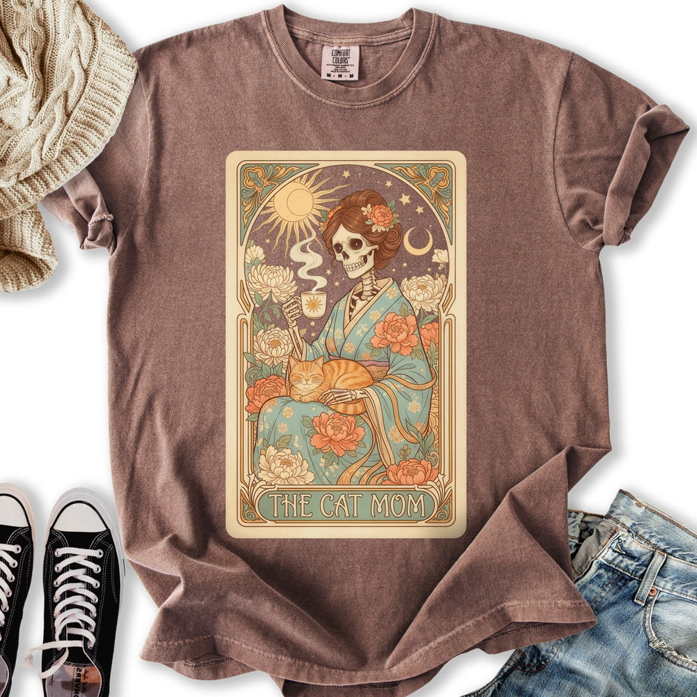 Pastel Cat Mom Tarot Relaxed Tee