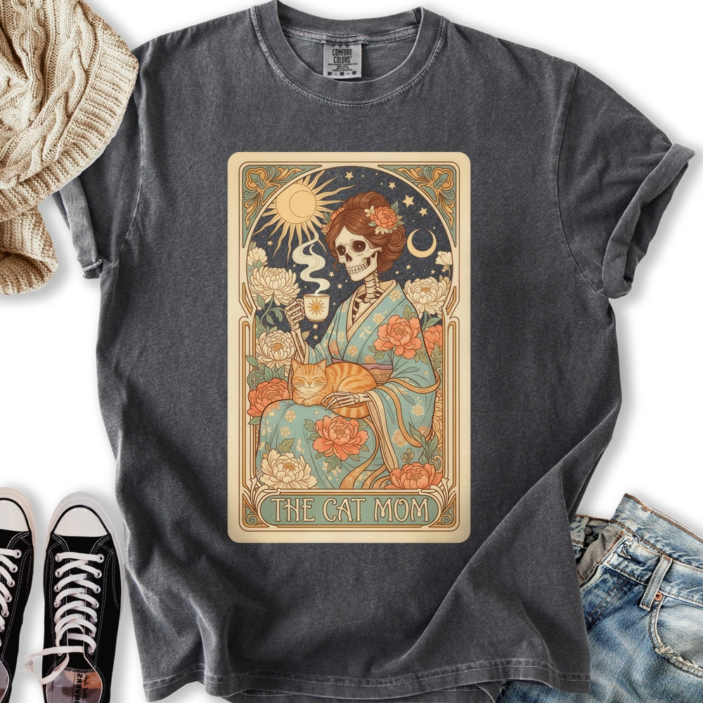 Pastel Cat Mom Tarot Relaxed Tee