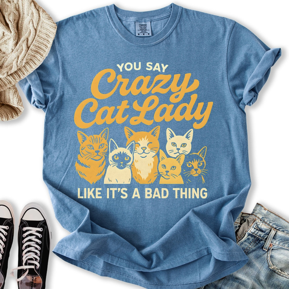 Crazy Cat Lady Vintage Relaxed Tee