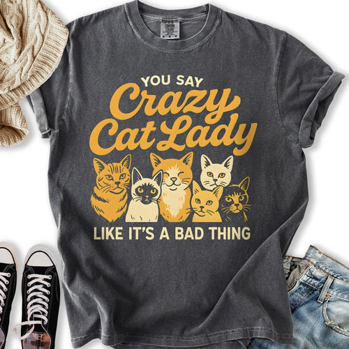 Crazy Cat Lady Vintage Relaxed Tee