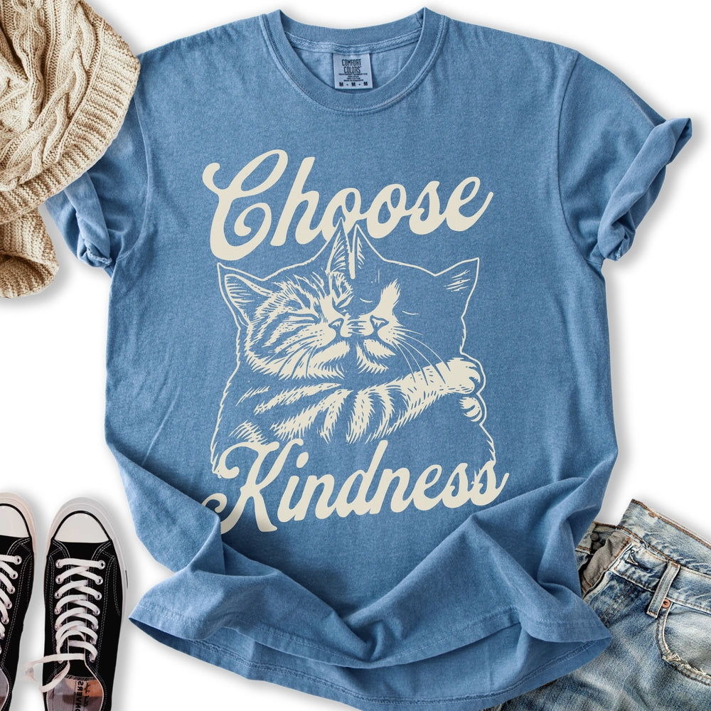 Choose Kindness Cats Relaxed Tee