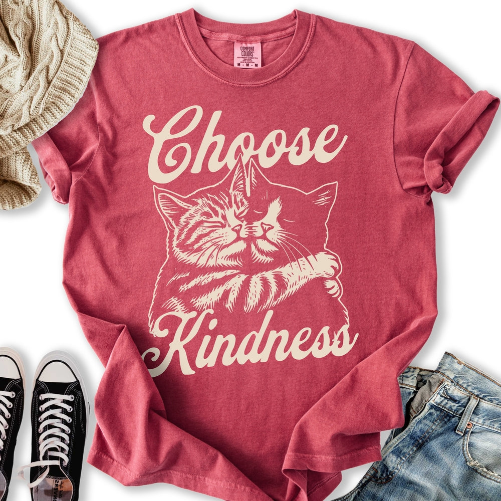 Choose Kindness Cats Relaxed Tee