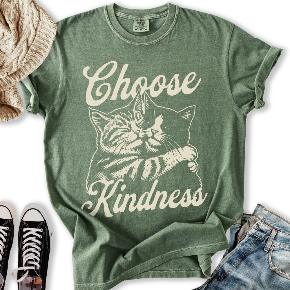 Choose Kindness Cats Relaxed Tee
