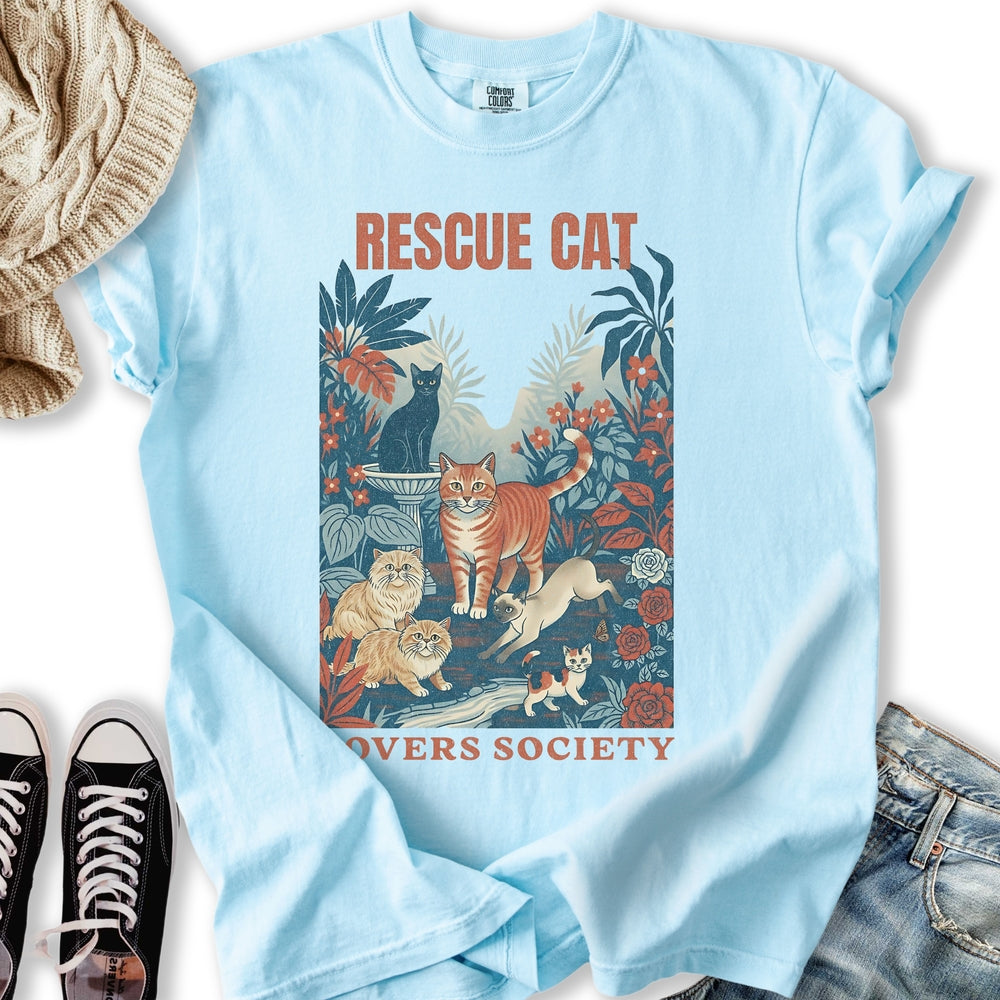 Rescue Cat Lovers Society Relaxed Tee