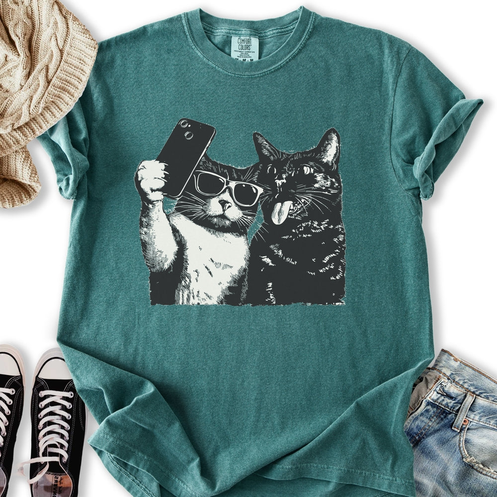 Cat Selfie Relaxed Tee