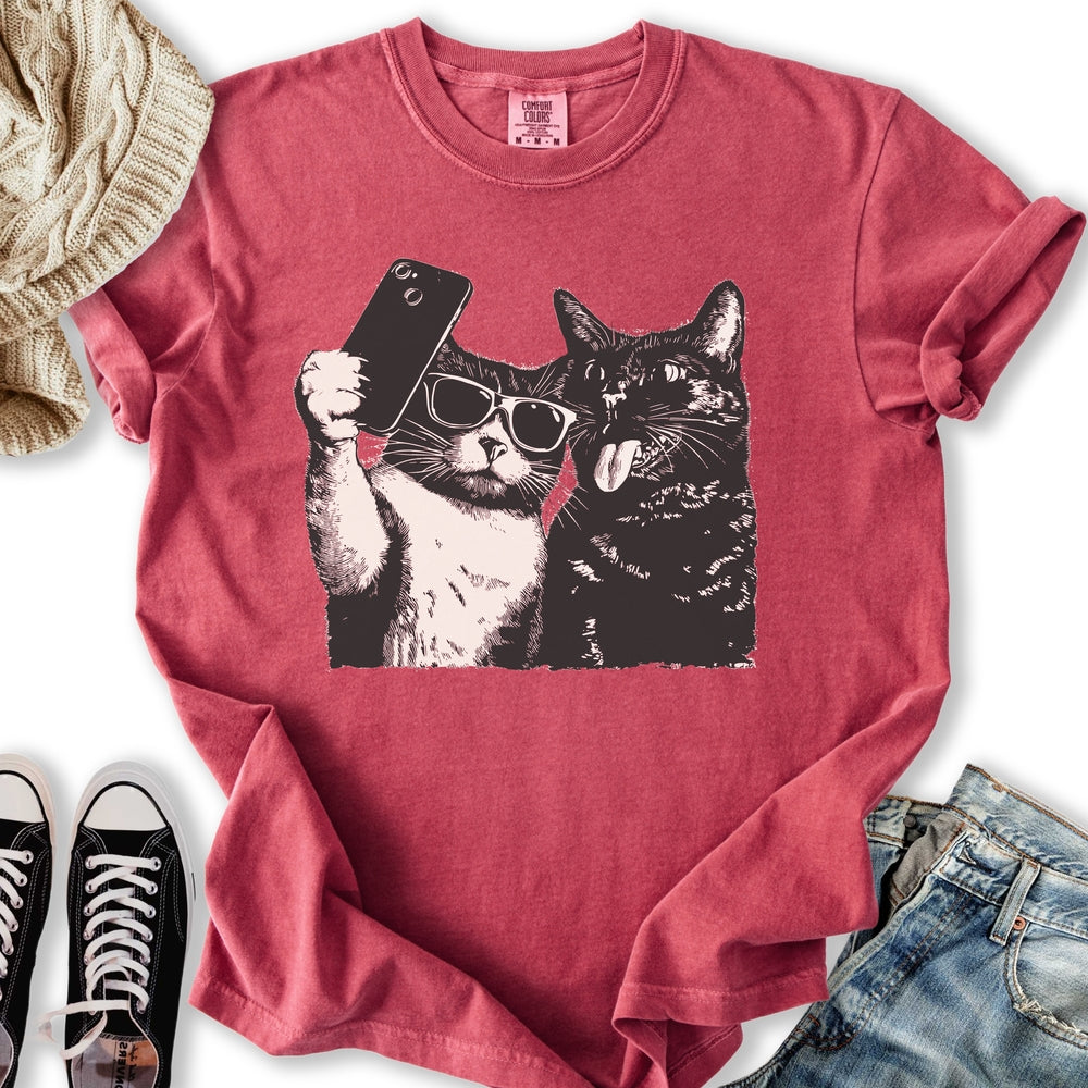 Cat Selfie Relaxed Tee