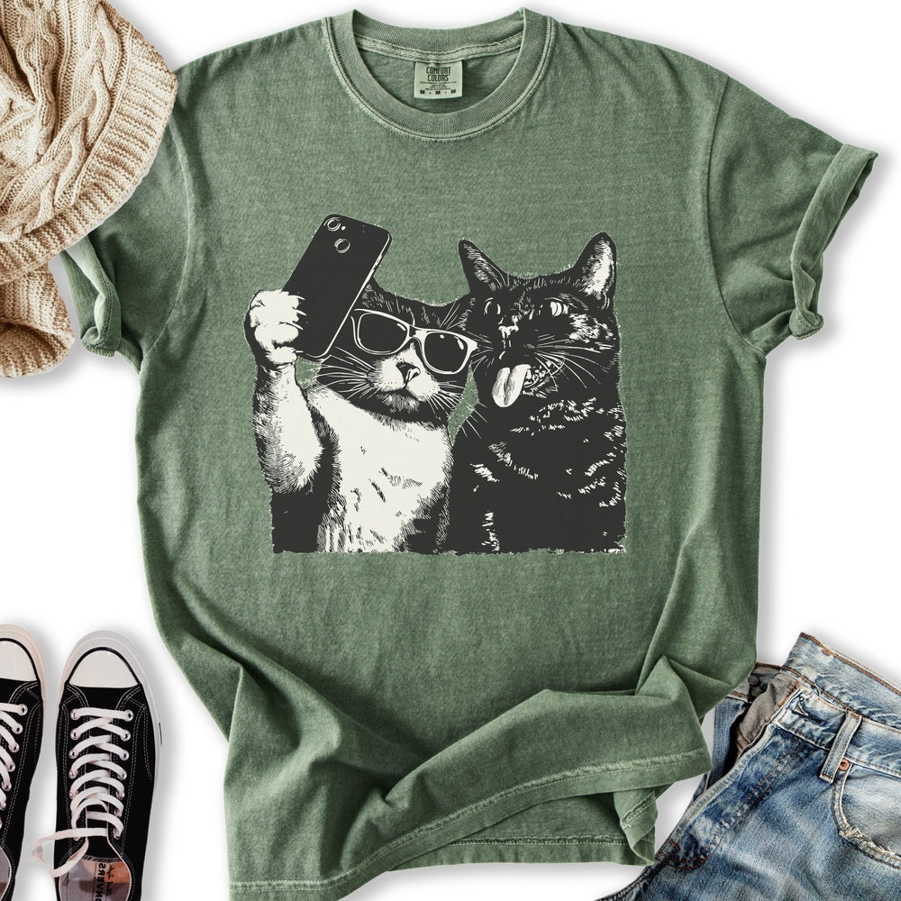 Cat Selfie Relaxed Tee