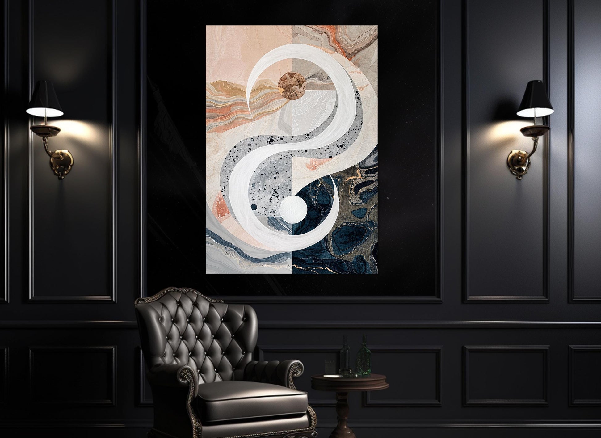 Abstract Modern Canvas Print – Minimalist Wall Art | Framed & Ready to Hang
