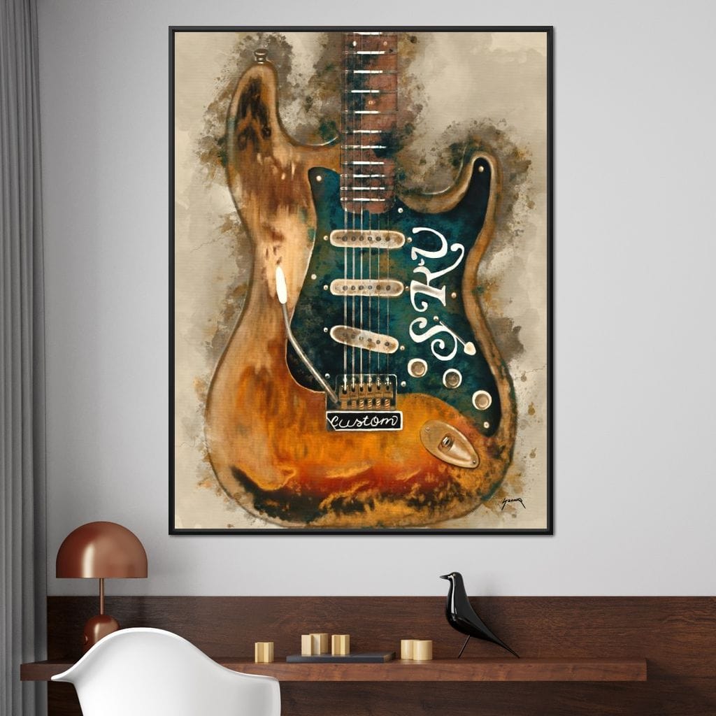 Stevie Ray Vaughan's Guitar Canvas Wall Art