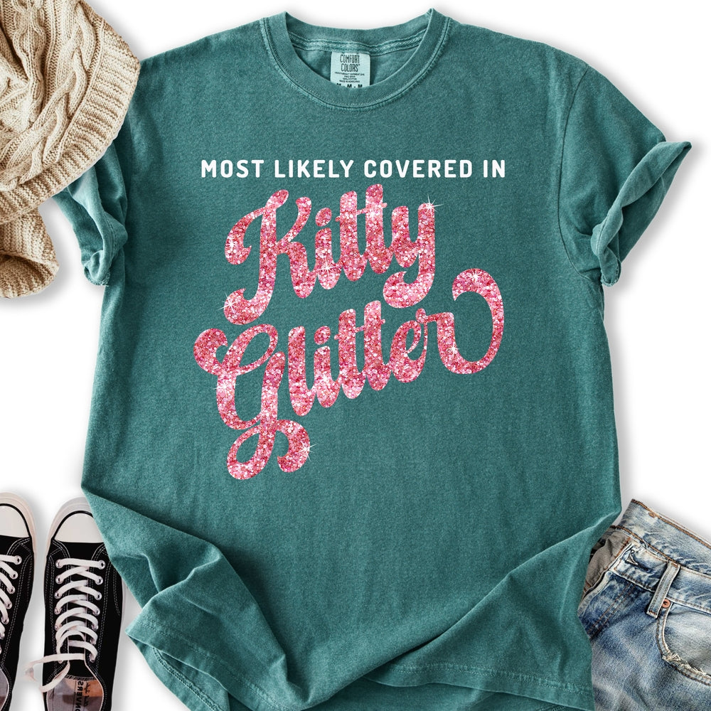Covered In Kitty Glitter Relaxed Tee