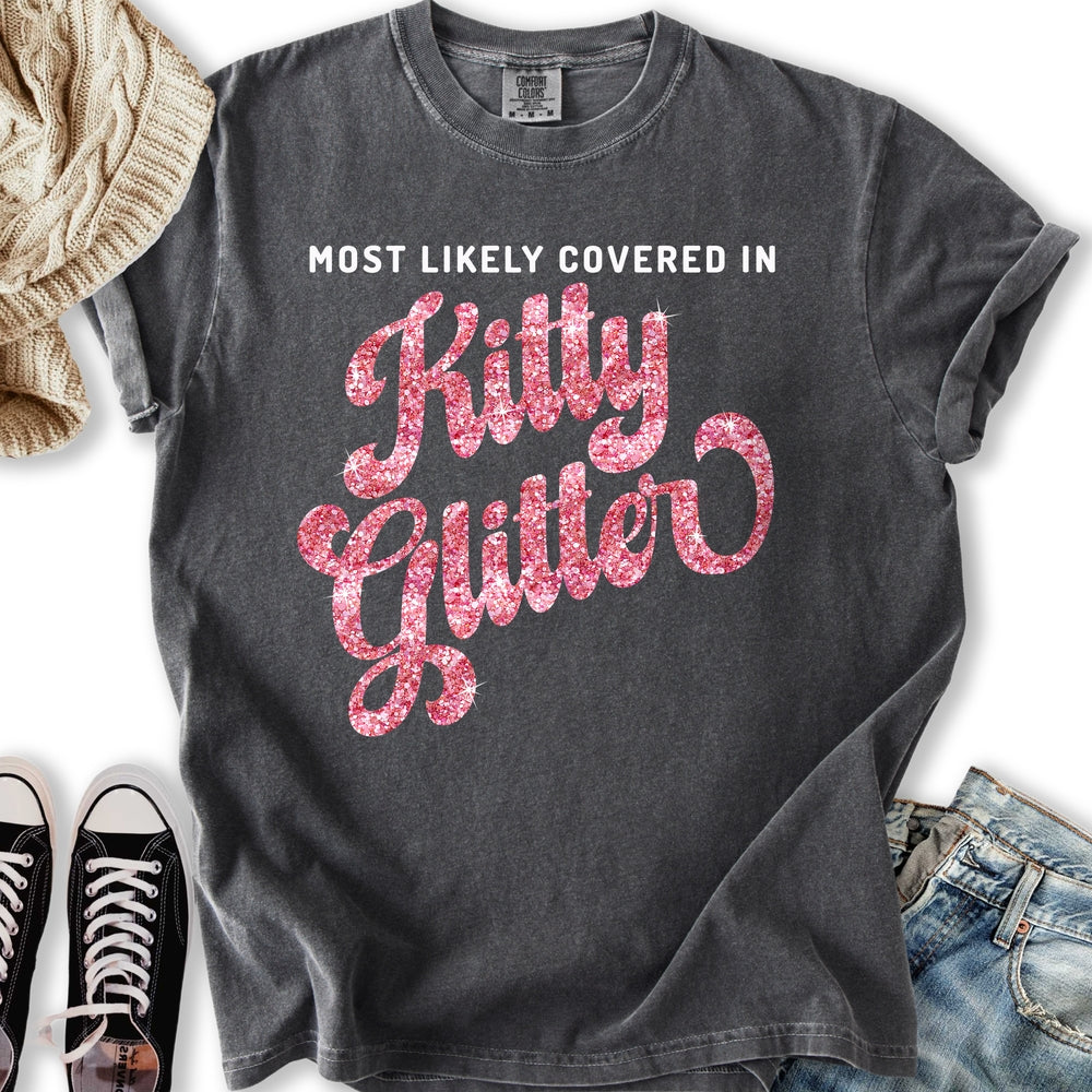 Covered In Kitty Glitter Relaxed Tee
