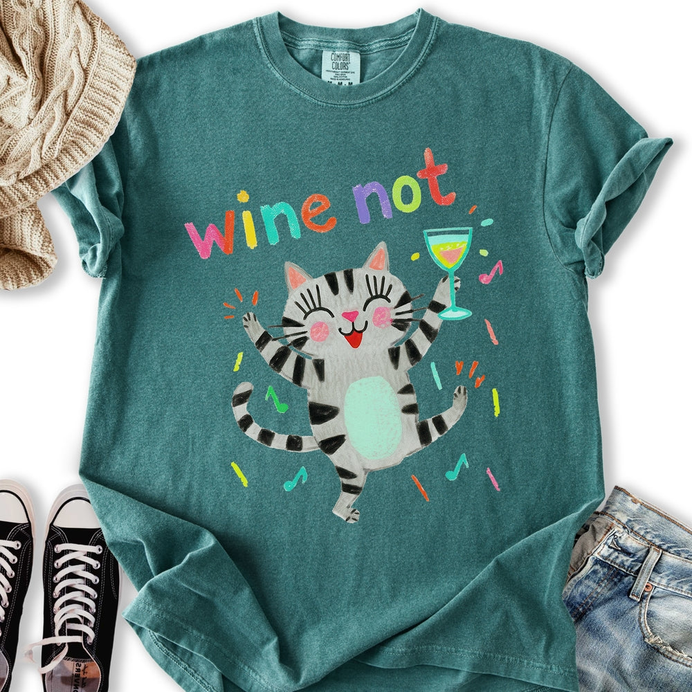 Wine Not Crayon Relaxed Tee