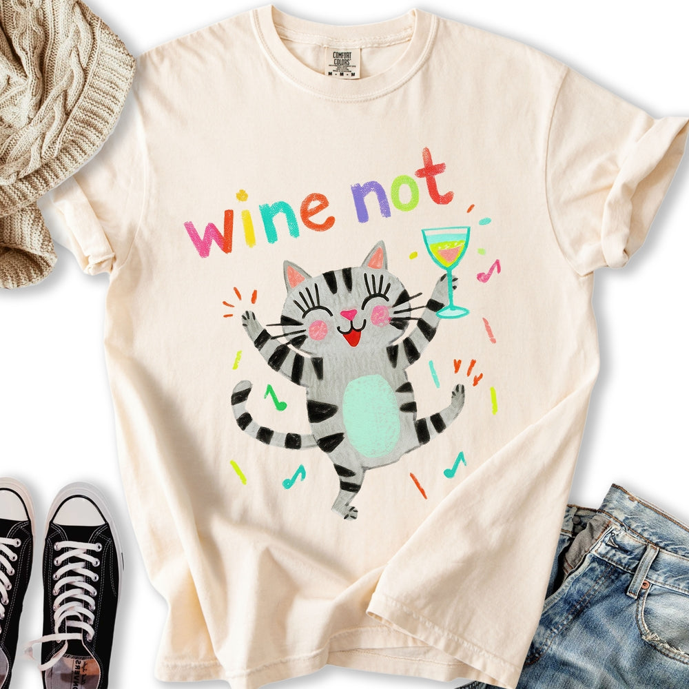 Wine Not Crayon Relaxed Tee