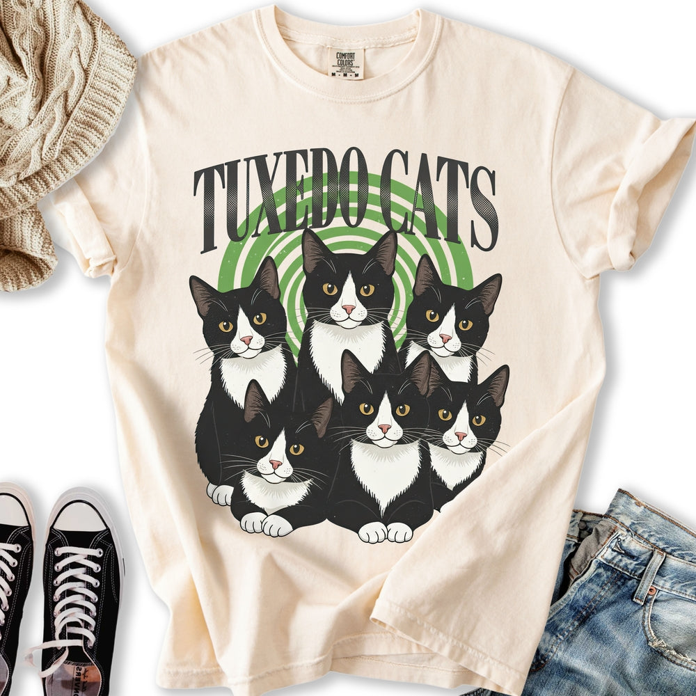 Tuxedo Cats Band Relaxed Tee