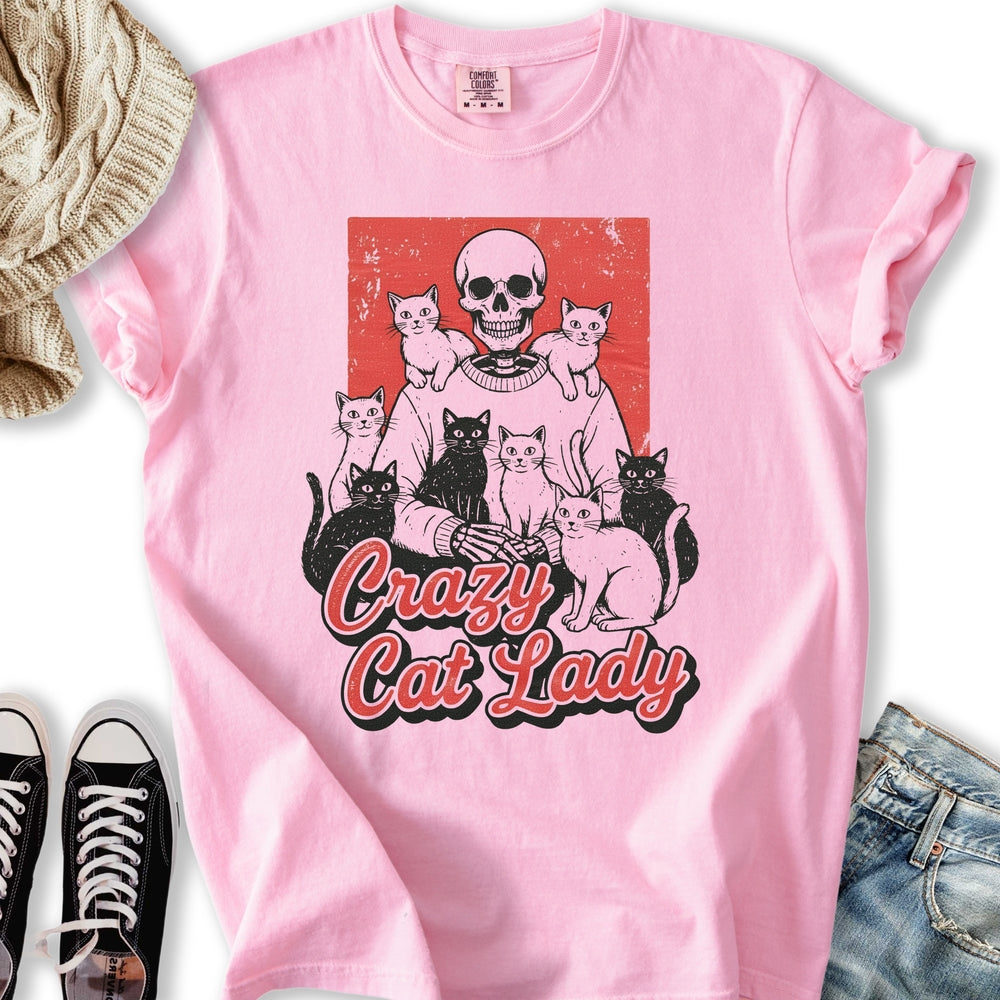 Vintage Crazy Cat Lady Relaxed Tee