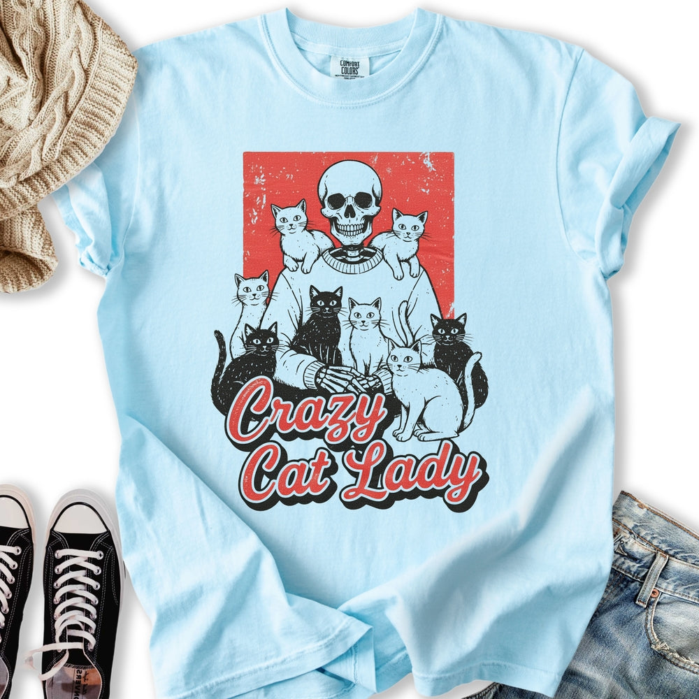 Vintage Crazy Cat Lady Relaxed Tee