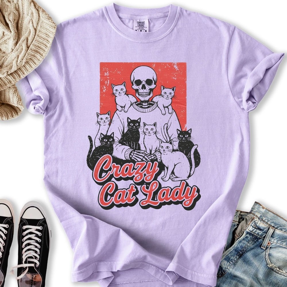 Vintage Crazy Cat Lady Relaxed Tee