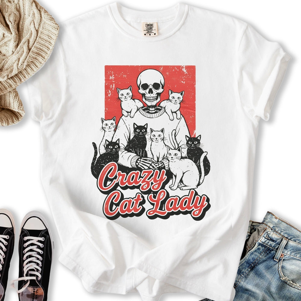 Vintage Crazy Cat Lady Relaxed Tee