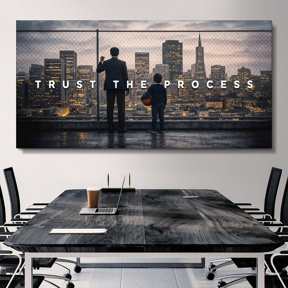 Trust The Process Motivational Wall Sign